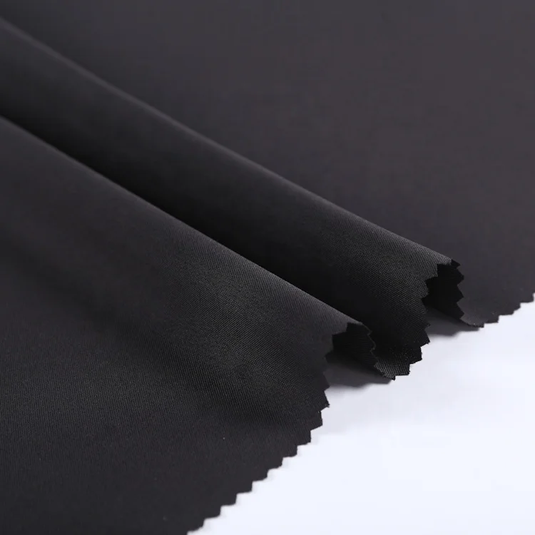 Popular wholesale good quality  92% polyester 8% spandex elastic navy 4 way stretch fabric