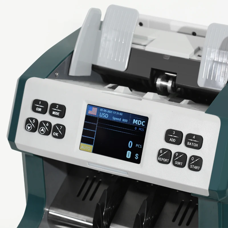 Portable cash counter cash detector multifunctional USD Euro mixed currency counting machine for bank