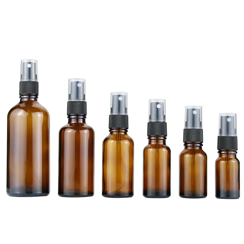 100ml Small Empty Refillable Amber Glass Mist Spray Spray Bottles  for Essential Oils