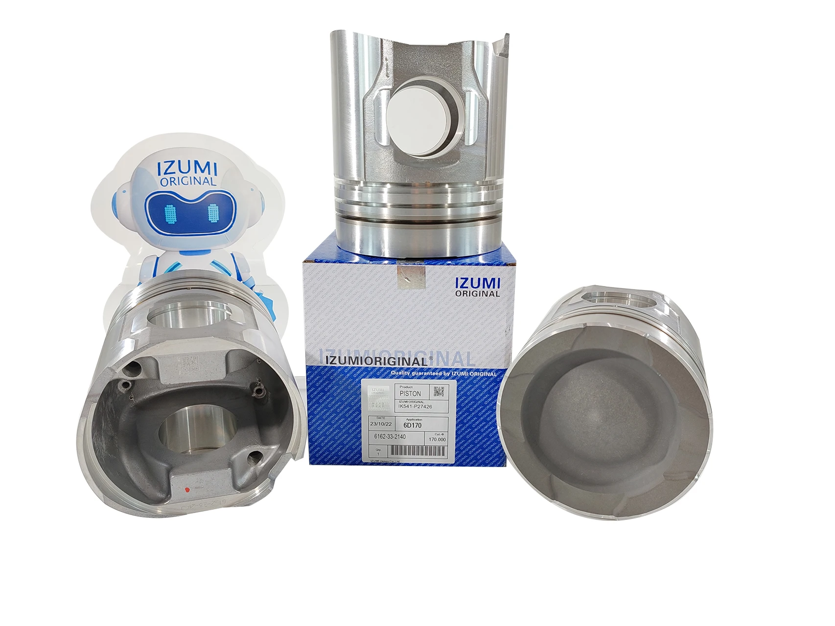 IZUMI ORIGINAL Cylinder Liner Kit QSX15 Piston QSL9 KTA19 KTA50 QSK23 Gasket for cummins Parts