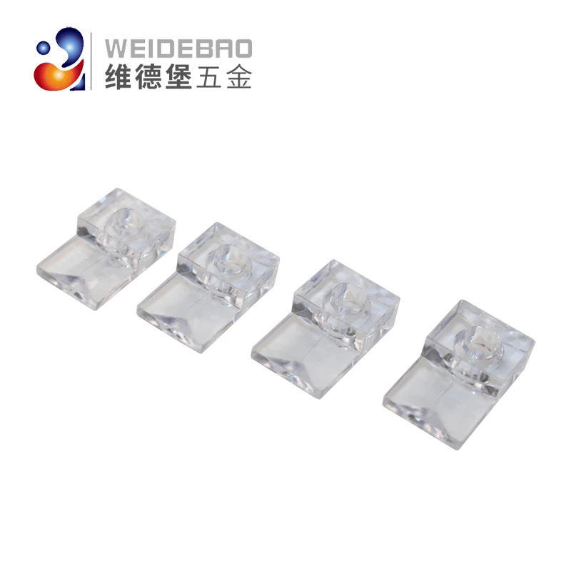 Weidebao Furniture Hardware Wardrobe Mirror Plastic Clip Mirror Fixing Buckle Fitting Glass Clamp Holder Glass Decorative Nail