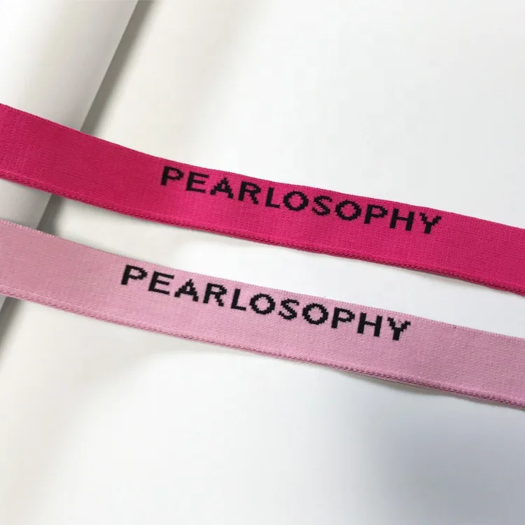 
Factory Customized Knitted Rib Collar Cuffs Flat Machine Jacquard Double-sided With Letter Clothing Accessories 