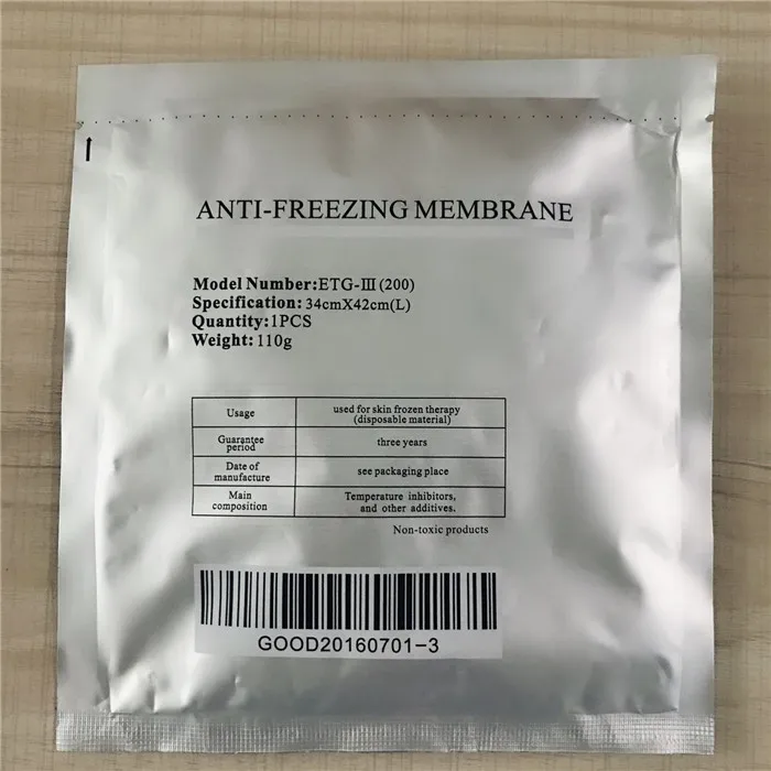  34*42 freezefats антифриз мембраны 110 г криолиполиз гелевые прокладки cryo pad Мембрана для