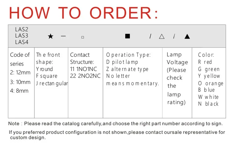 ONPOW push button switches pcb mountable (LAS2J-D)(CE,CCC,ROHS,REECH)