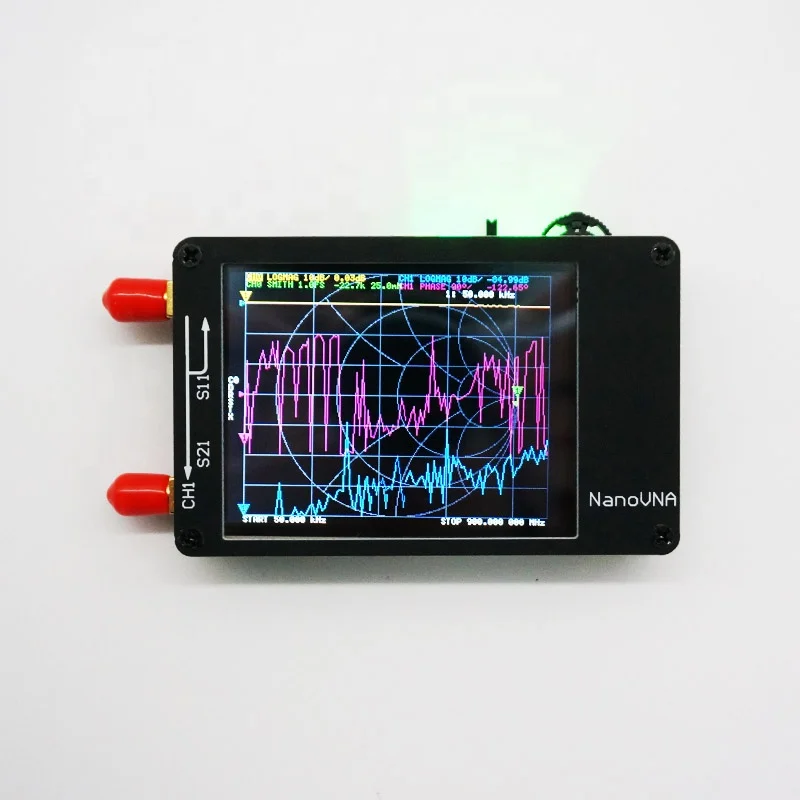 
 Векторный анализатор сети NanoVNA с TFT-экраном 2,8 дюйма, 50 кГц-300 МГц, анализатор HF, VHF, UHF, антенны  