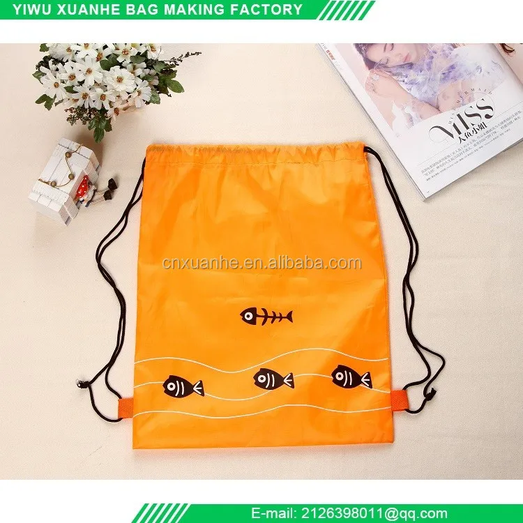 Custom Cheap Shopping Bag Print Eco Tote Bag Wholesale Polyester Drawstring Bags