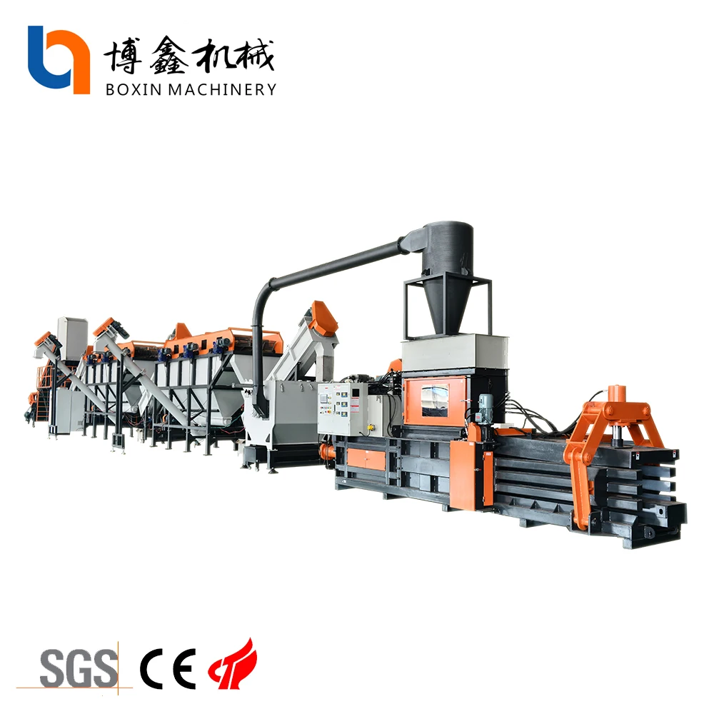 Auto PE Plastic Film/Woven bags Recycling Line Service Assurance  Plastic recycling plant factory price PE PP Film