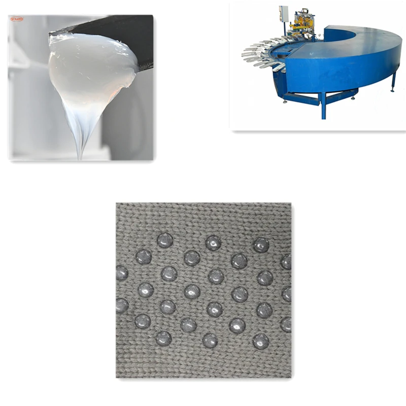SOLLYD manufacture screen print for gloves/socks shinning liquid chemical silicone ink rubber paste for anti-slip dotting effect