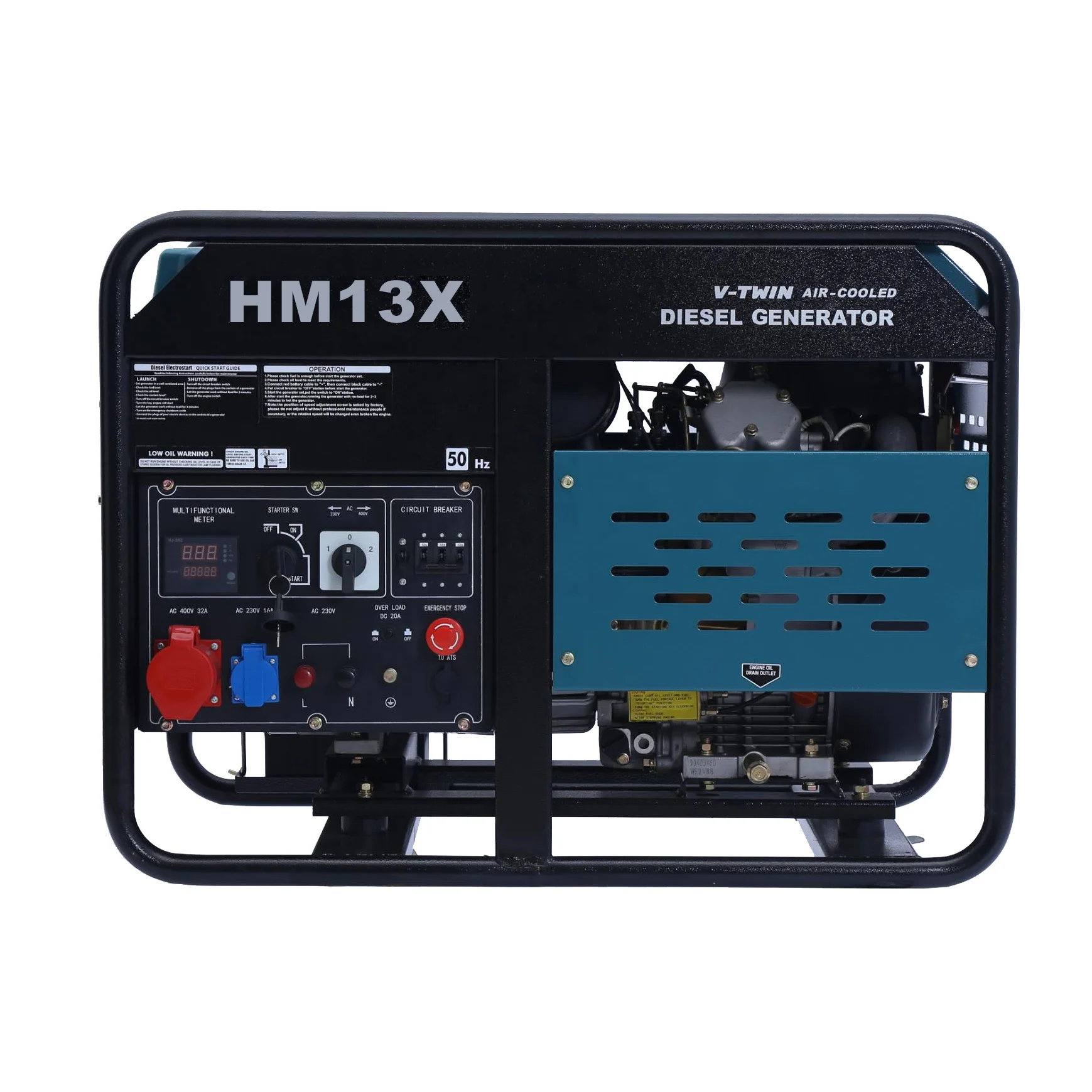 10kva  2-cylinder air-cooled diesel generator