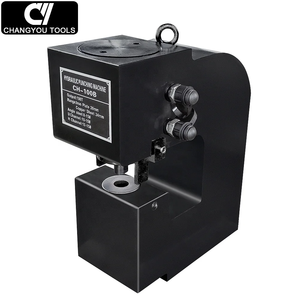 CH-100B Hydraulic Hole Punching Machine Efficient Tool for metal Punching Holes 100T 20mm