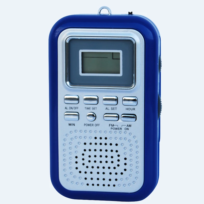 Портативный будильник с автоматическим сканированием, предустановленные станции, AM, FM, цифровой карманный радиоприемник со встроенным динамиком