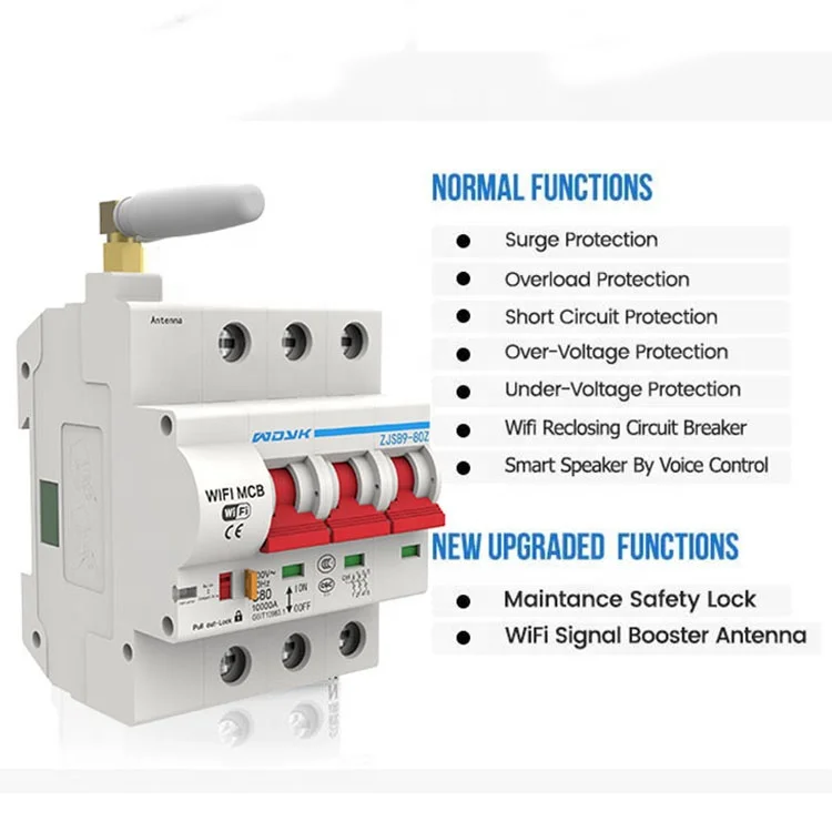 eWeLink WiFi 2P Smart Circuit Breaker Automatic Switch overload short circuit protection work with Amazon Alexa Google home