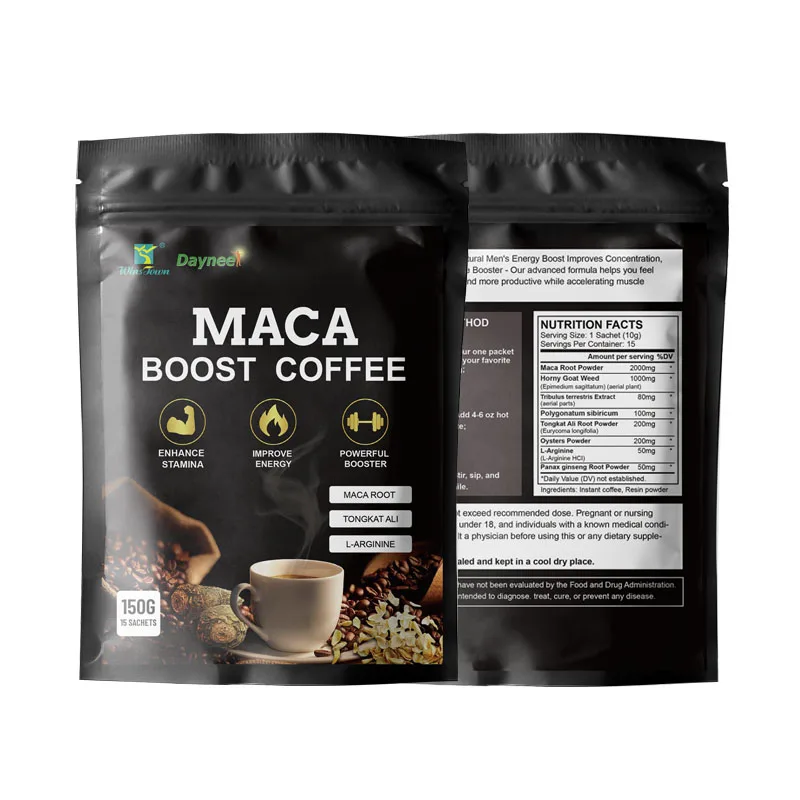 Daynee male Maca coffee herbal organic naturally Tongkat Ali root improve fertility men energy strength power maca extract