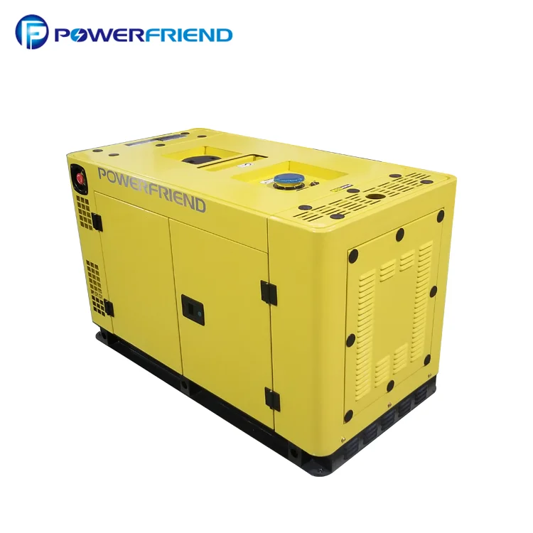 12kw 15kva power air cooled small silent diesel 15 kv generator with double plug
