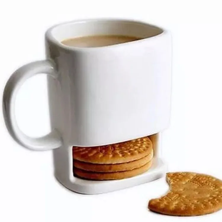 Fantastic Dunk Mug Ceramic Cookies Mug with Biscuit Holder 250ml