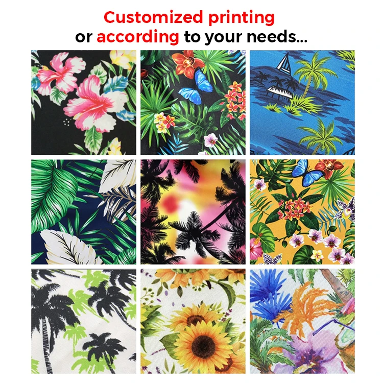 Casual Summer Custom Kids Boys Beach Hawaiian Printed Shirts Short Sleeve Flower Children Polyester Boys Hawaiian Shirts