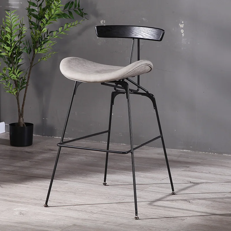 Restaurant outdoor orange bar stool chair 65cm for sale modern luxury new high quality