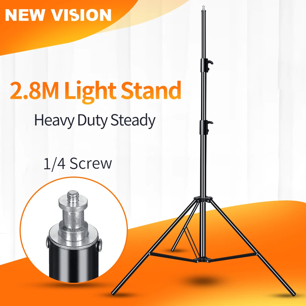 Godox 2.8M 1/4 Screw Heavy Duty Light Stand Tripod with for Photo Studio Softbox Video Flash Umbrellas Reflector Lighting