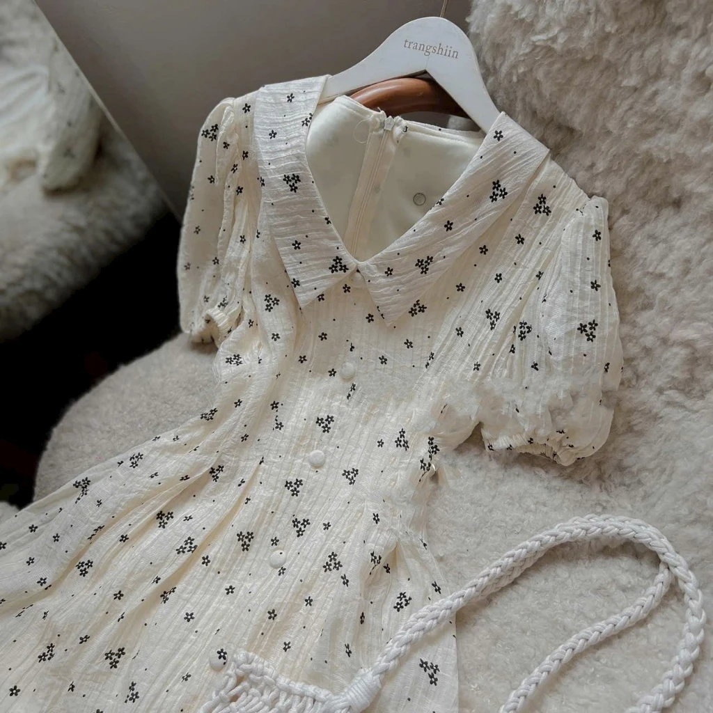 High Quality Foam Floral Dress Green Vina Custom Size Odm Packed In Bag Vietnam Manufacturer 2024