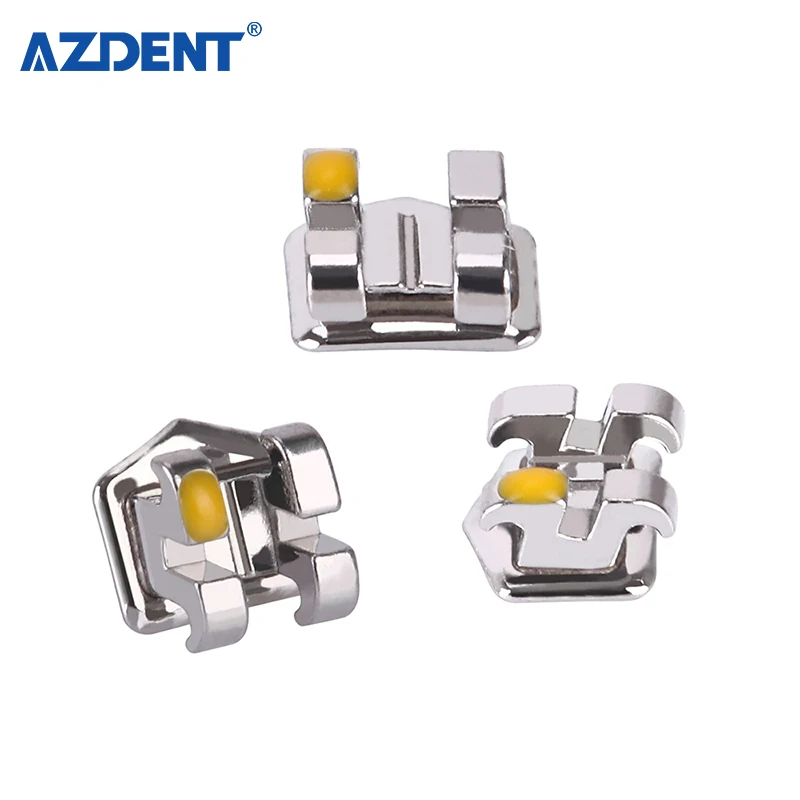 Azdent Bondable Mini Roth Orthodontic Dental Metal Brackets with Hooks 3