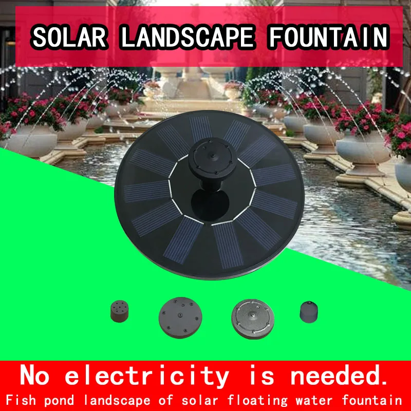 
Solar BirdBath Fountain Pump Solar Powered Fountain Pump 1.2W Solar Powered Floating Fountain Kit for Garden and Patio 