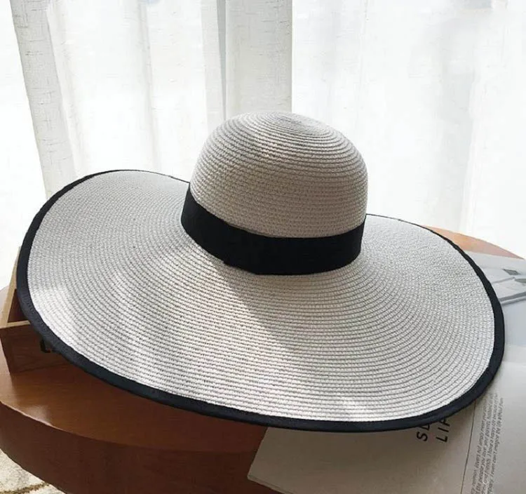Summer Hat for Women Beach Sun Hat Straw Hat panama fedora Cap Wide Brim UV Protection Summer Cap for Female