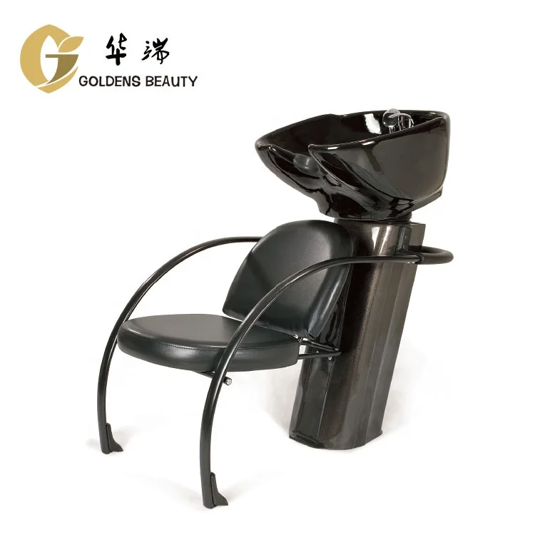 Hair Salon Furniture Shampoo Chair Backwash Unit With Rust Proof Metallic Steel Base