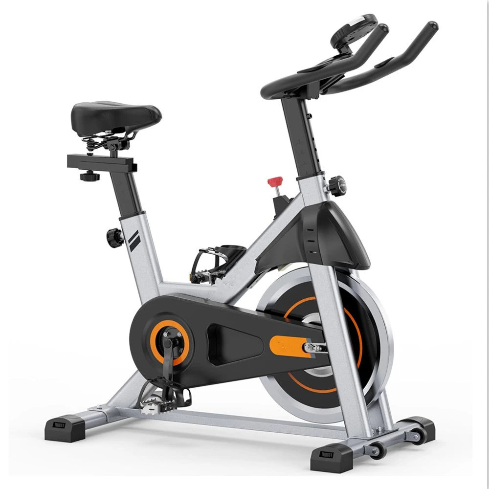 Indoor Cycling Bike Brake Pad/Magnetic Stationary Bike Cycle Bike with Ipad Mount & Comfortable Seat Cushion for Home  Gym