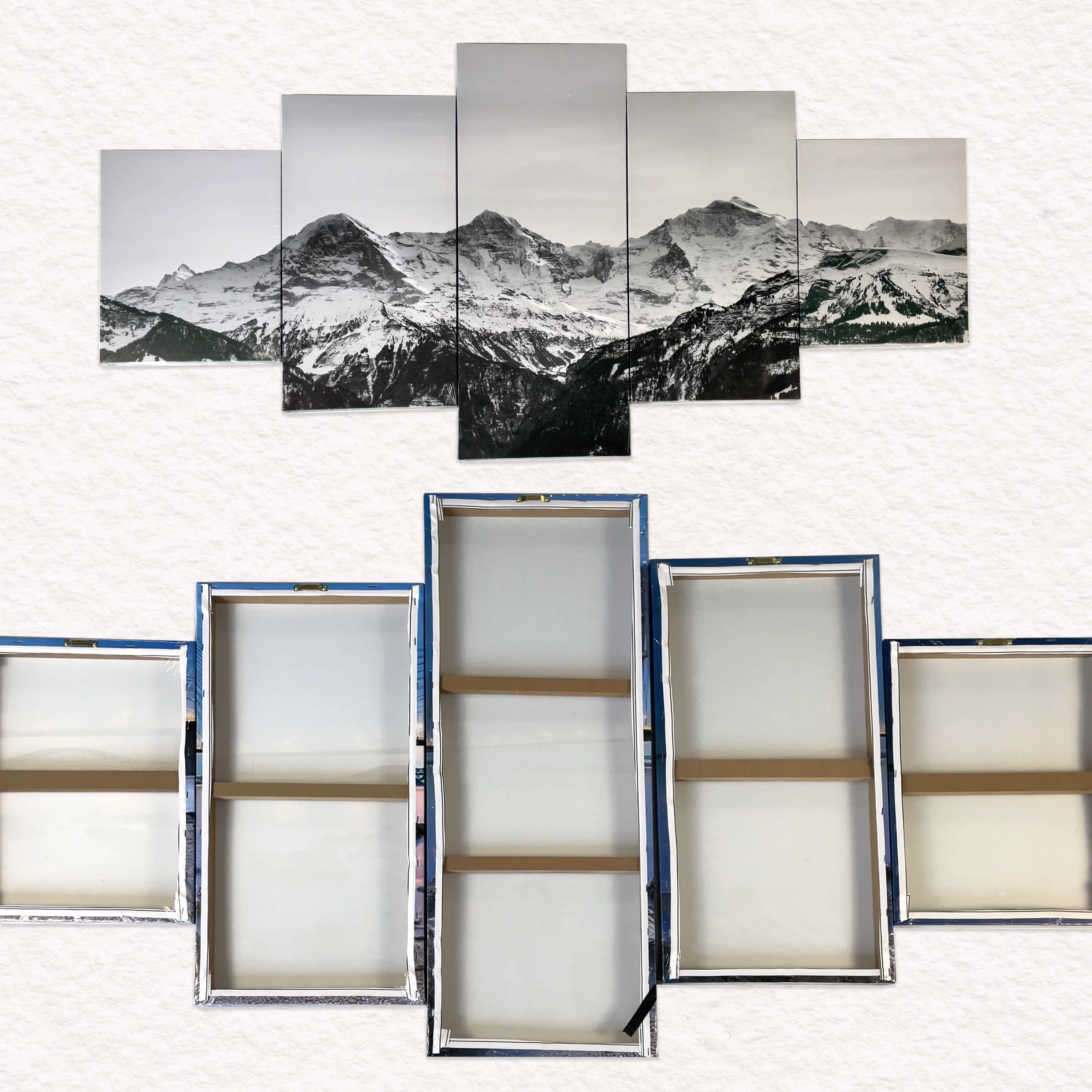 Custom Canvas Printing 5 Piece Landscape Painting Wall Painting Decor Print Art