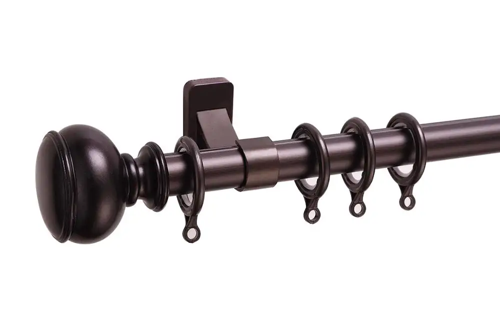 Keewo arrow  Curtain Rod finials Expanding End Fitting Flower Finials In Teal Or Turquoise Curtain pole