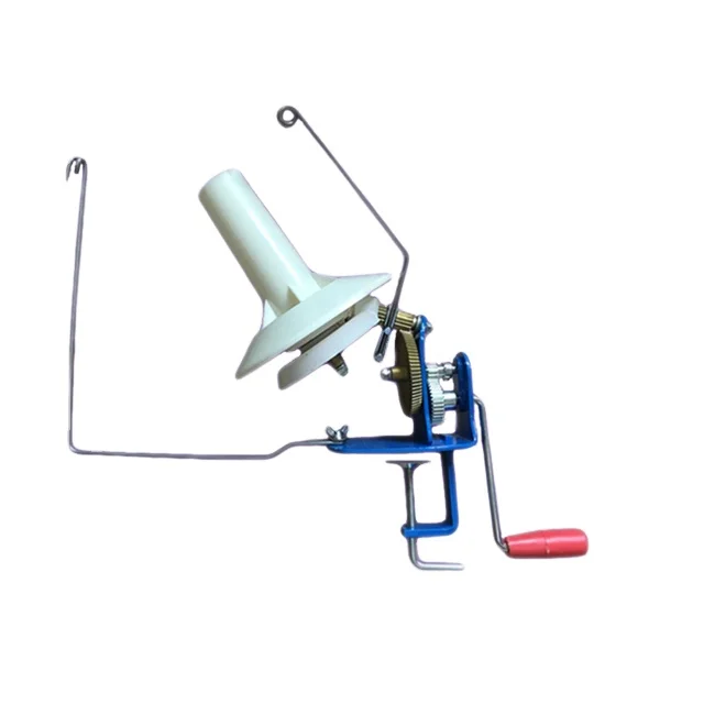 Wholesale Hand Worked Steel Plastic Yarn Bobbin Winder Small Household Knitting Balling Tools Shake Metal Wool Roller