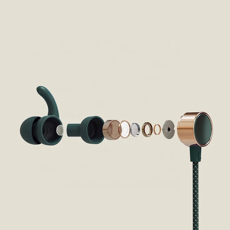 
Maoxin 2020 new multicolor retro braided neckbrand magnetic wired headphones bluetooth earphone with microphone wholesale 