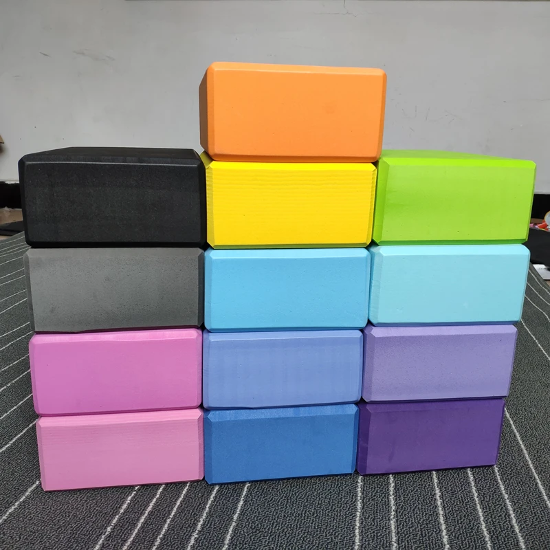 Eco Friendly Comfortable Printed Logo Soft Custom Thick Foam Tiles EVA Yoga Block