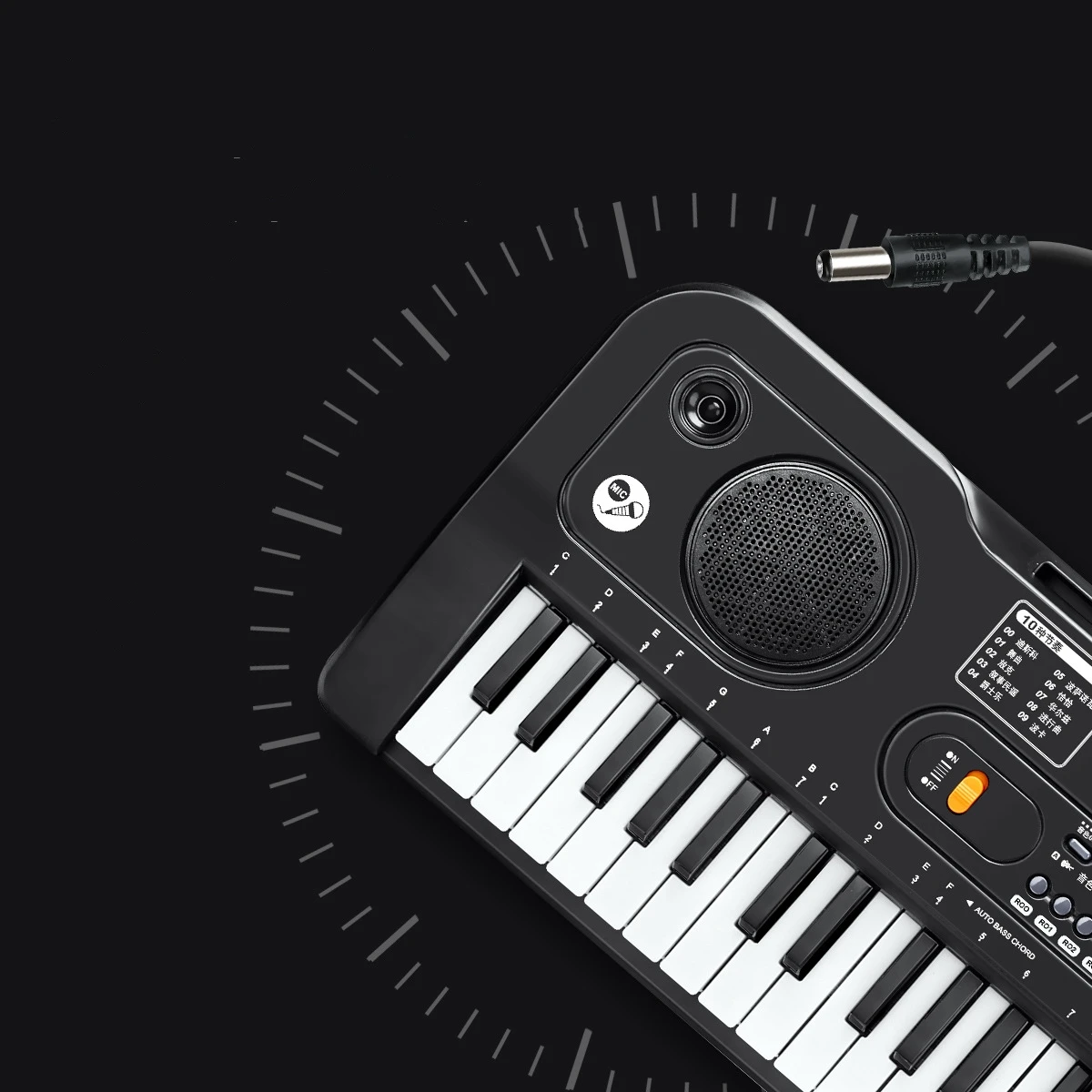 61 Keys Electronic Keyboard Piano with Keyboard Stand Digital Portable Synthesizer Keyboards for Kid Beginner Teaching