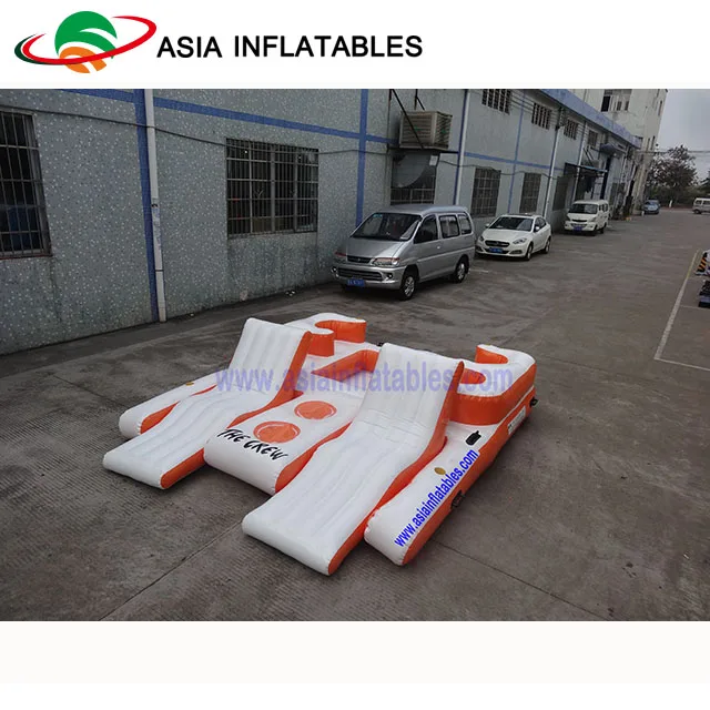 
Inflatable Air Mat, Inflatable Floating Island Pool Float Water Bar Lazy River Lounges 