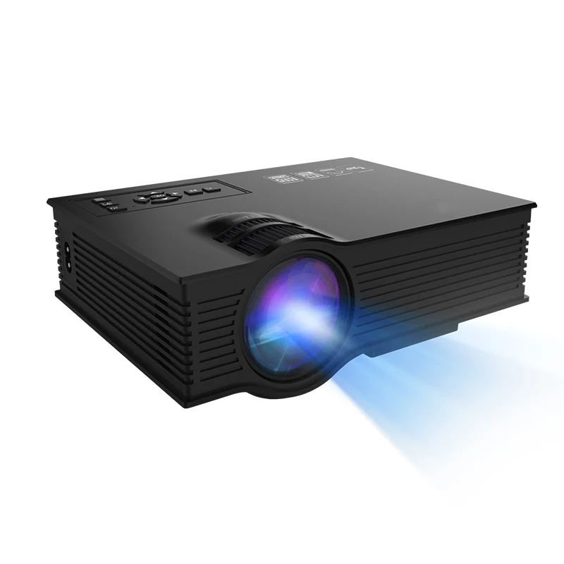 Cheap HD Light Built in Lens 800*480 Resolution LED USB Interface Home Projector UC68 Update From Unic UC46 Projector