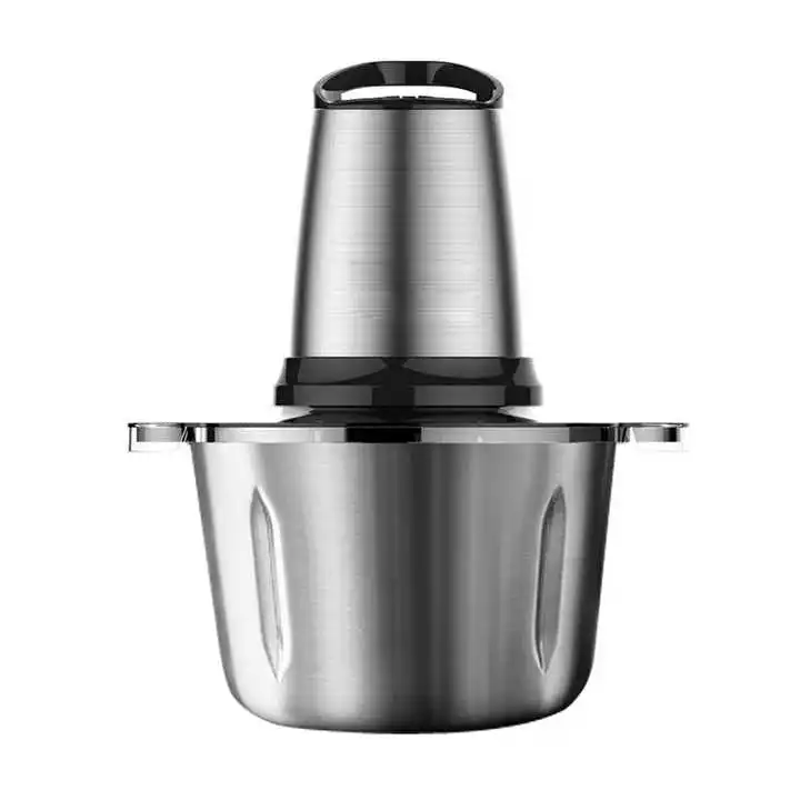 High Efficient Stainless Steel 300W Electric Food Chopper 2 Speeds Button Control
