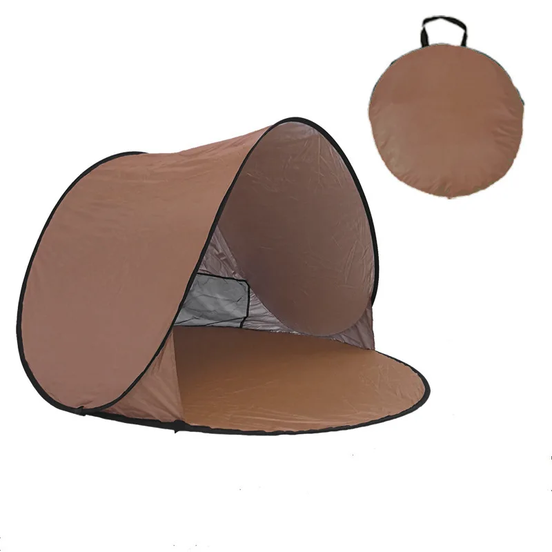 
190T Waterproof Silver Coated Polyester Cloth Sun screen Tent 60 seconds tent for Kids Adults 