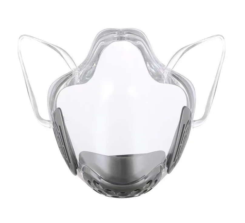 
Transparent lip language mask PC protective mask splash-proof ultra-clear transparent isolation mask 