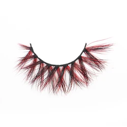 OEM factory price own brand Professional 3d Mink colorful Eyelash