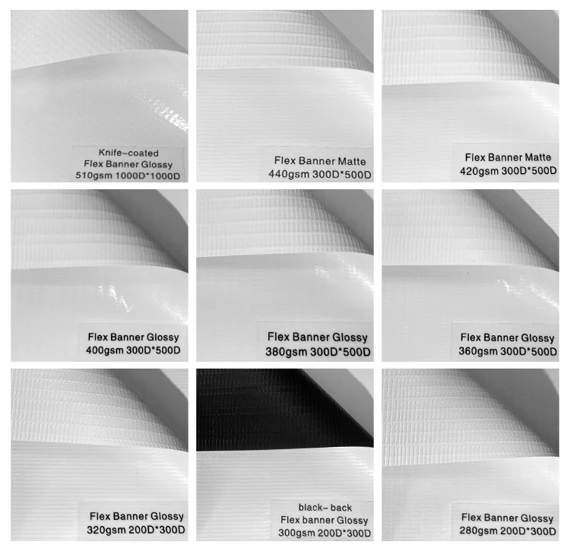 Ncf Flex Banner Manufacturers Sale 440g Poster Signboard Materials Digital Printing Pvc Vinyl Flex Banner Roll