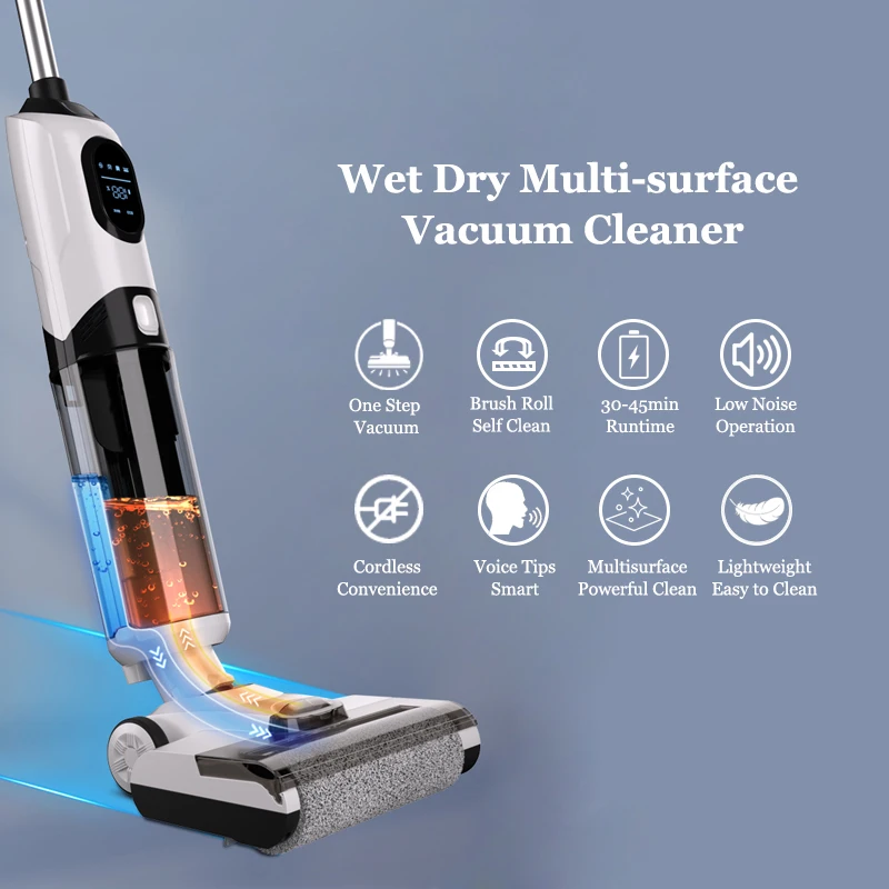 Multifunctional Light Weight Standing Cordless Vacuum Cleaner Carpet Cleaning