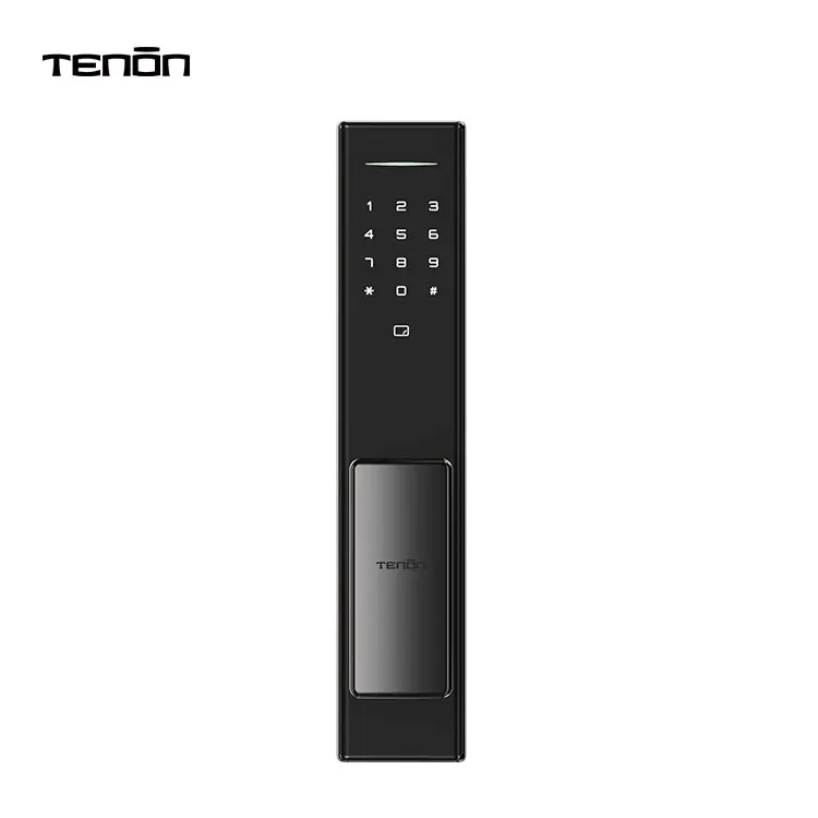 Система умного дома, полностью автоматическая система дверного замка, Электрический БЕСКЛЮЧЕВОЙ цифровой комбинированный дверной замок со сканером отпечатков пальцев