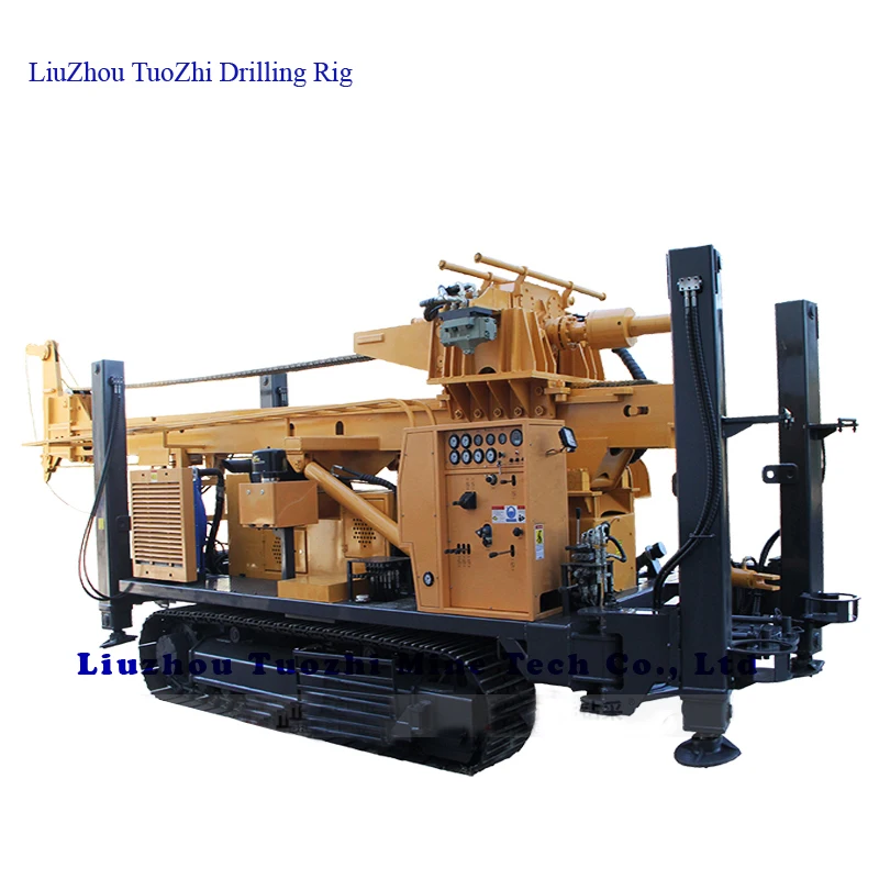 Compressor Drilling 1500m Depth Top Drive Water Well Drilling Rig