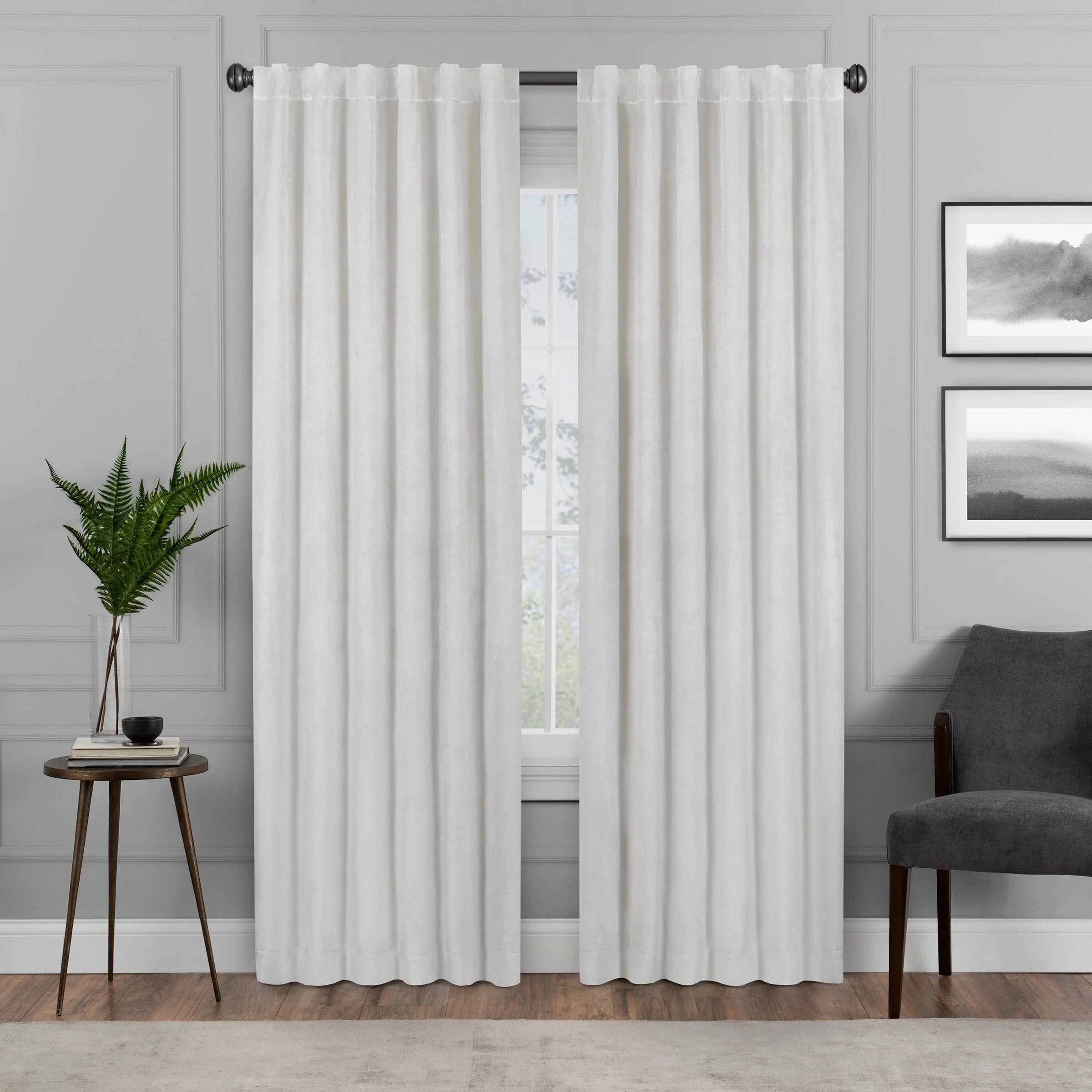 Grommet Window Curtains 2 Panels Set for Bedroom and Living Room