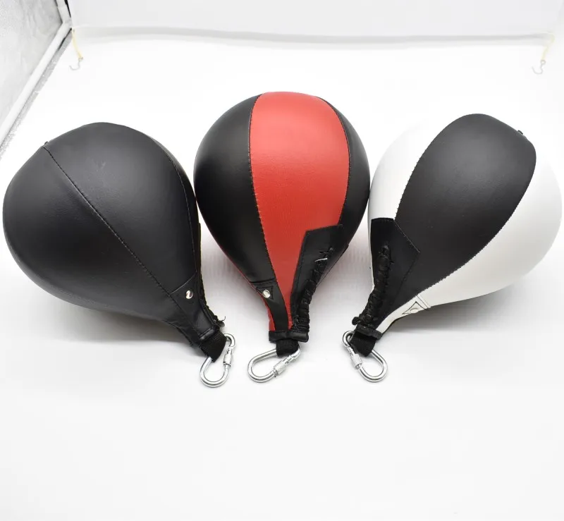 Boxing Punch Bag Pear Shape PU Leather Punching Training Speed ball Training Ball Swivel Boxing Punch Bag Speed bag