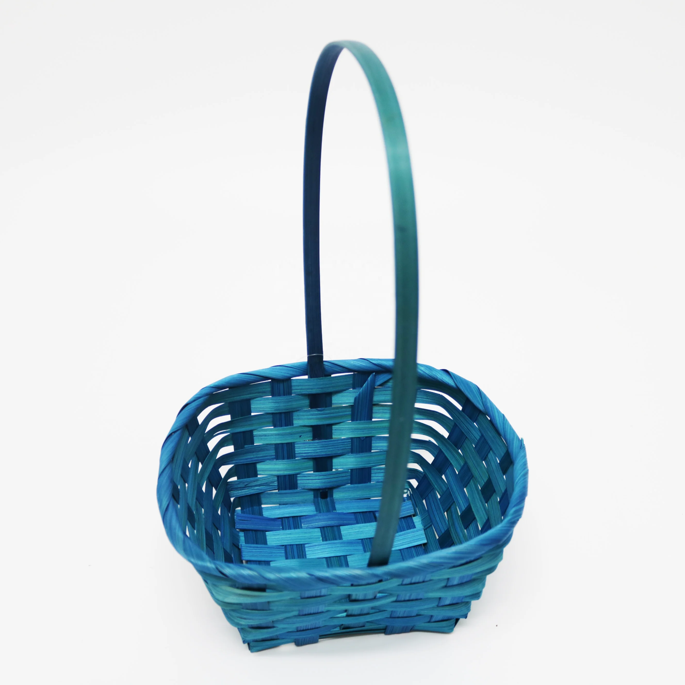 
Beautiful Bamboo product square flower basket gift basket with handle made in Viet Nam 
