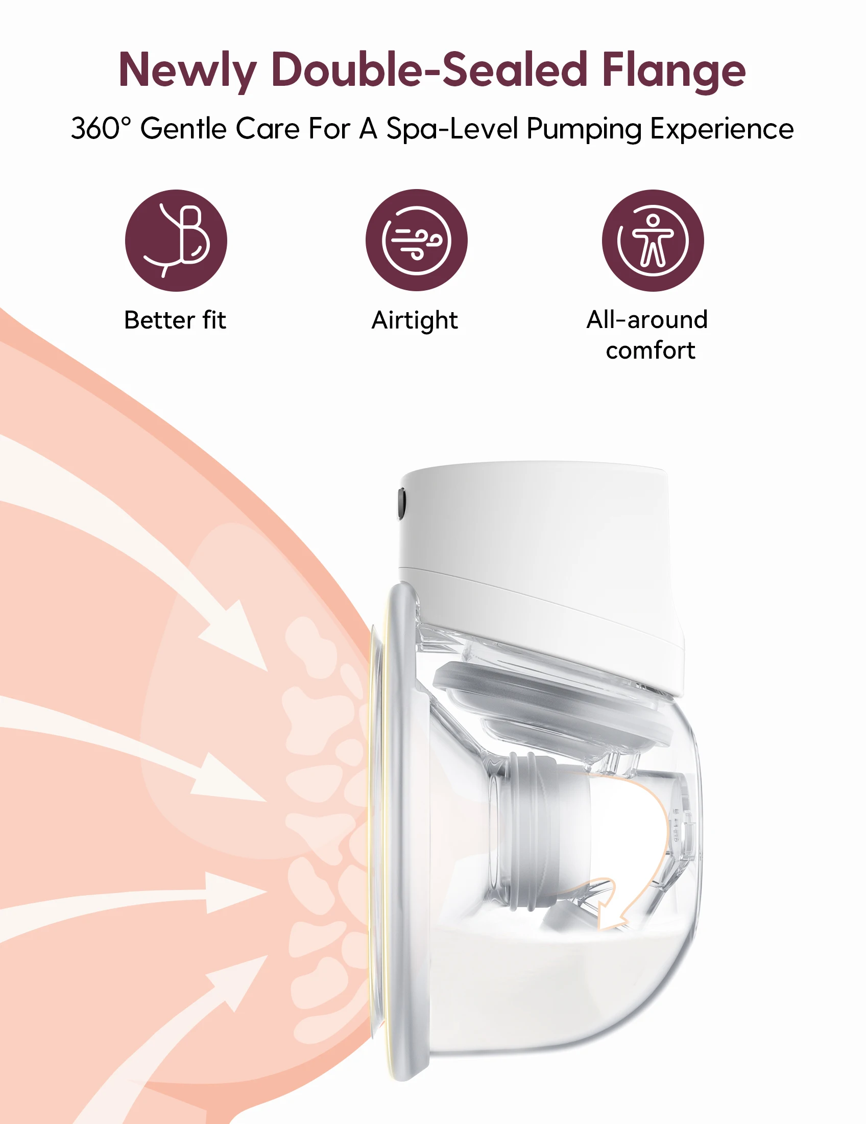 Портативный Электрический молокоотсос Momcozy S12 Pro, 3 режима, 9 уровней