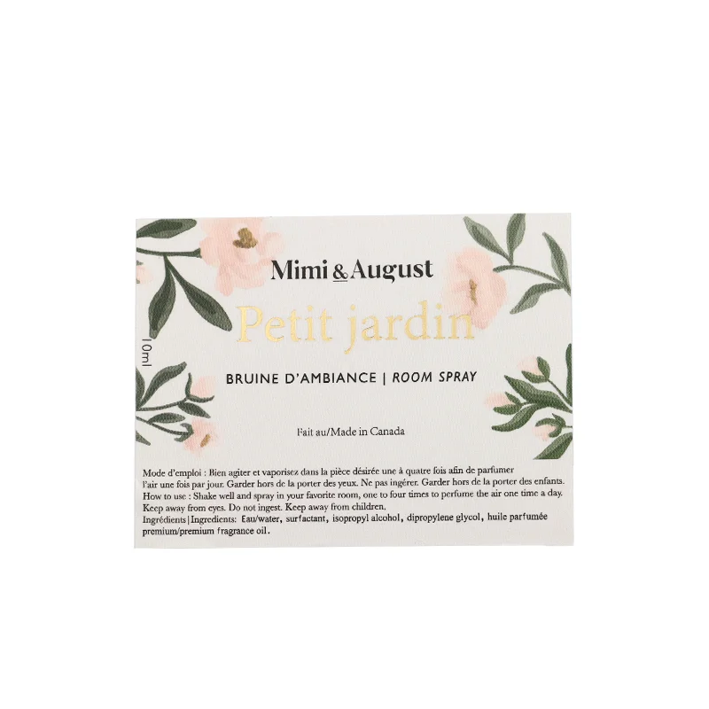 Custom logo sticker Waterproof Private Candles Label Matte Gold Foil Sticker Label Printing For Candle Jars