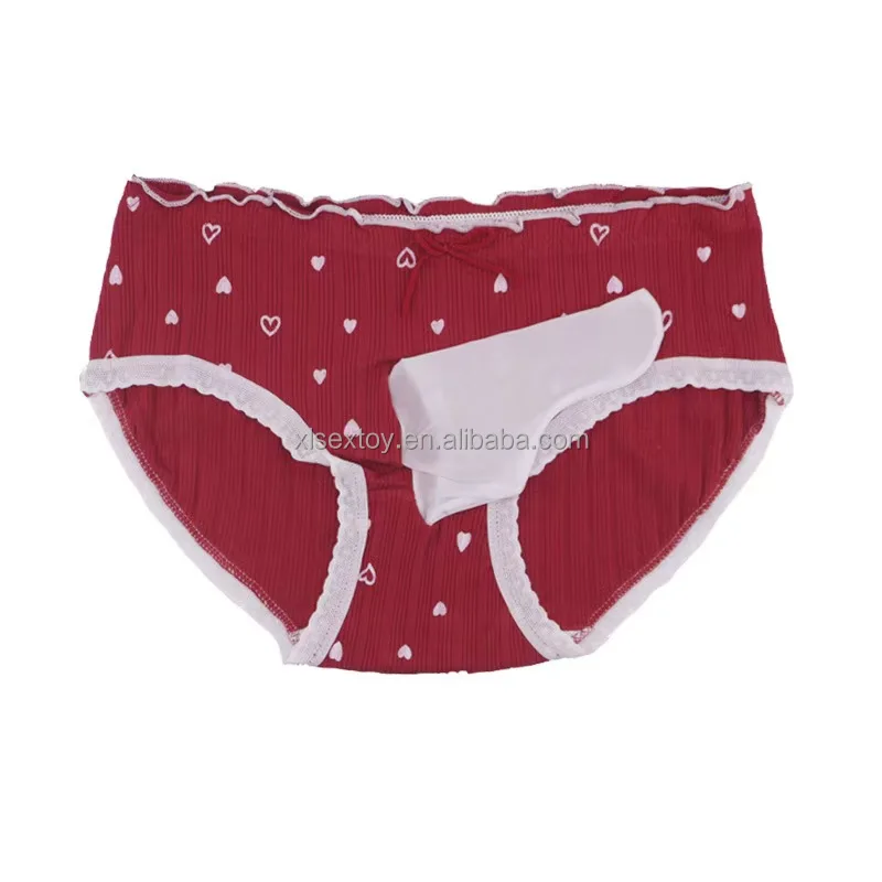 Hoge Kwaliteit Sissy Pouch Slipje Sexy Mannen Katoenen Onderkleding Rood Ondergoed  Mannelijke Elastische Lingerie